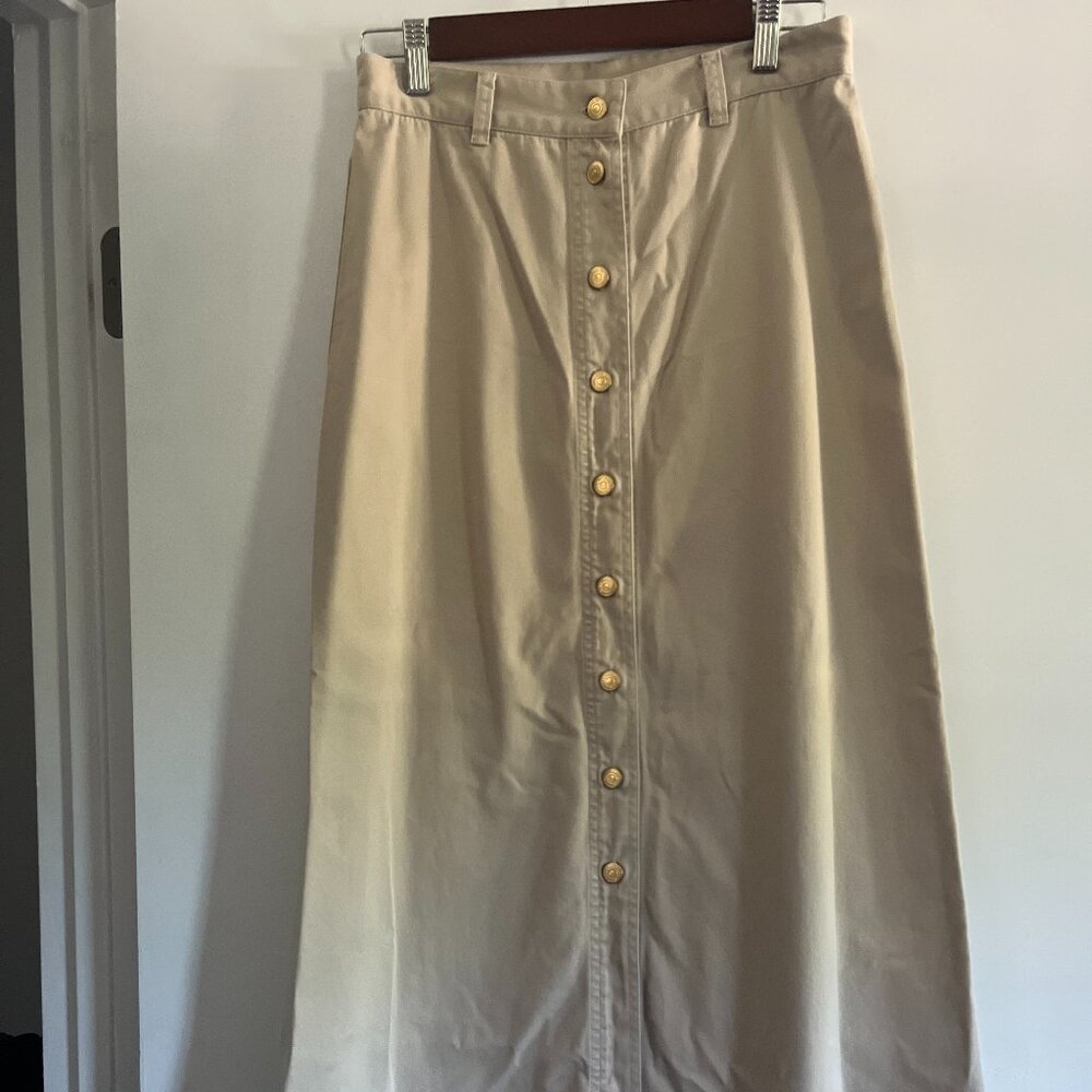 Lauren Women's Size 6 Tan Long Skirt - like new